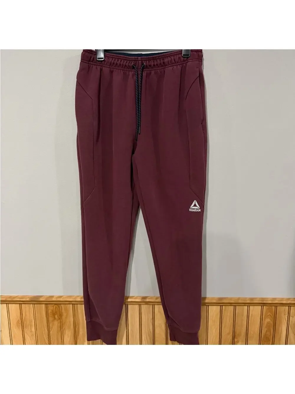 Reebok Men's Burgundy Joggers